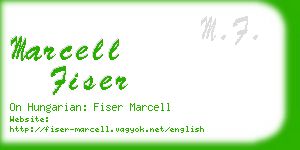 marcell fiser business card